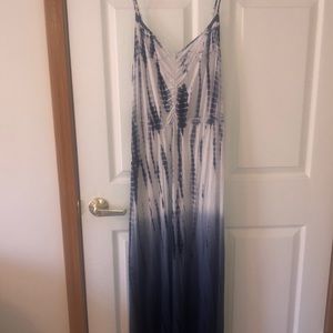 Long tye-dye dress